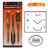   , Arbortech Woodcarver's Pack, 3 