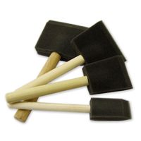  Rustins Foam Brush Set, 4  (2.5, 5.1, 7.6  10.2), Rust Brush Set