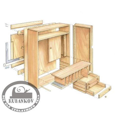План подвесного инструментального ящика, Fine Woodworking Tool Cabinet План подвесного инструментального ящика, Fine Woodworking Tool Cabinet