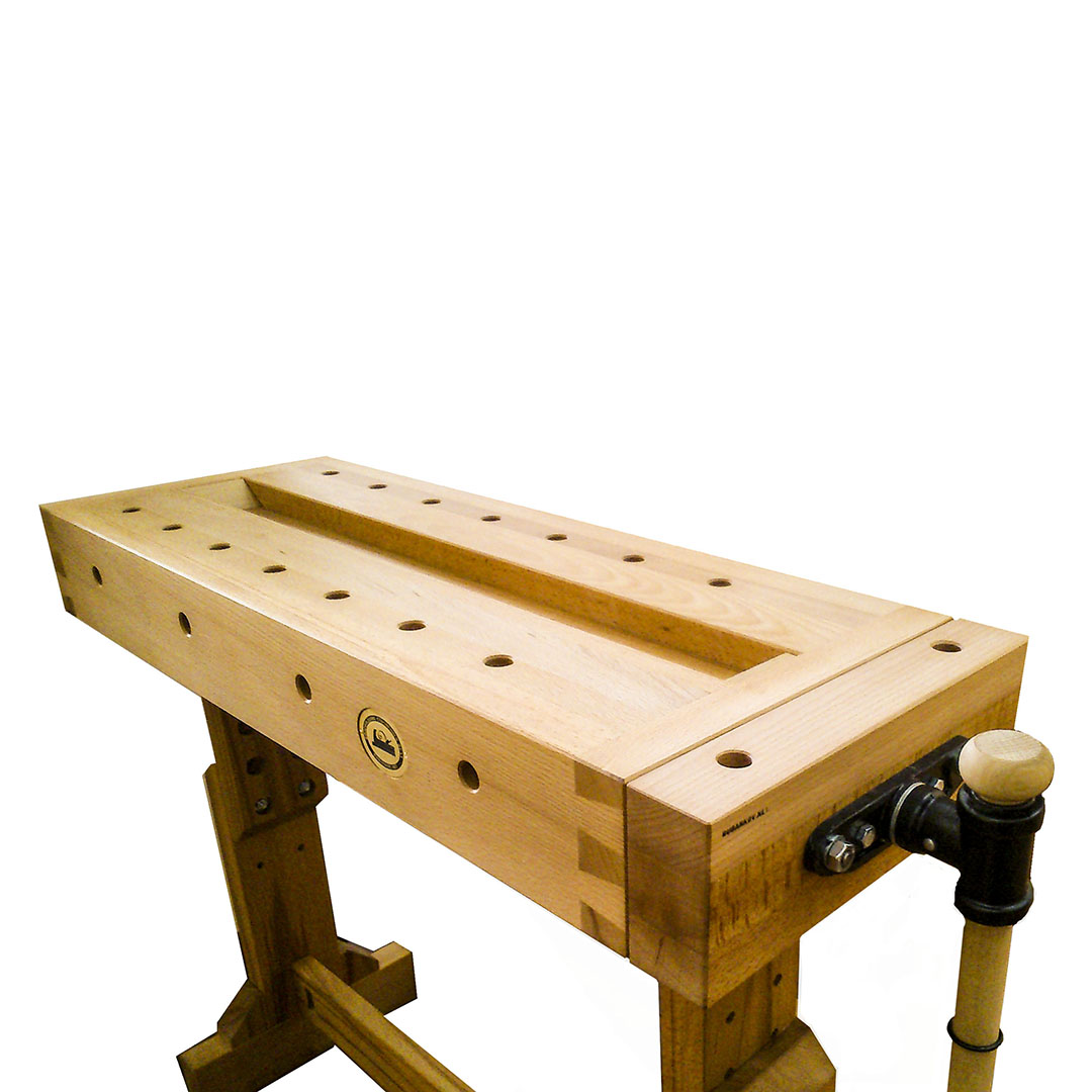 Верстак деревянный 880*350мм, с лотком по центру, БТ - HV515, детский Верстак деревянный 880*350мм, с лотком по центру, БТ - HV515, детский