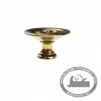 Ручка-кнопка, 'Louis XVi' D35мм, золото Валенсия, винт, 24407.03500.07