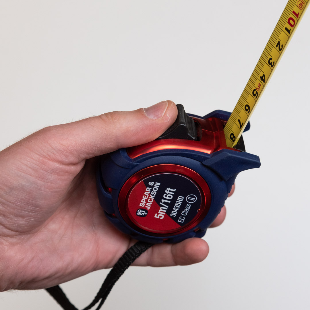 рычаг фиксации ленты, рулетка измерительная металлическая Spear & Jackson Heavy Duty 5 метров рычаг фиксации ленты, рулетка измерительная металлическая Spear & Jackson Heavy Duty 5 метров