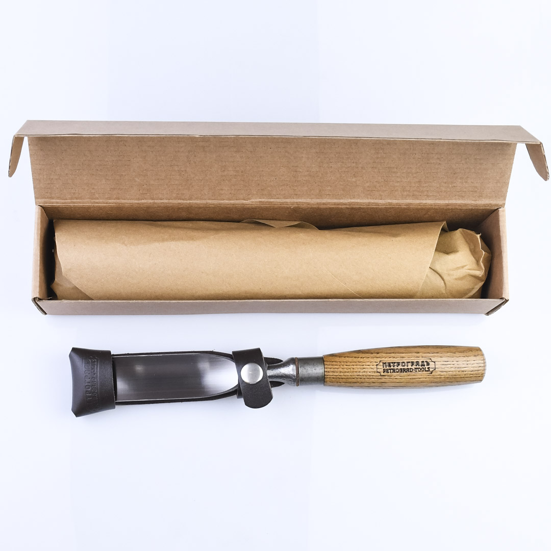 Стамеска ПЕТРОГРАДЪ, серия Вологда, прямой клинок, полукруглая РК н7,30мм Стамеска ПЕТРОГРАДЪ, серия Вологда, прямой клинок, полукруглая РК н7,30мм