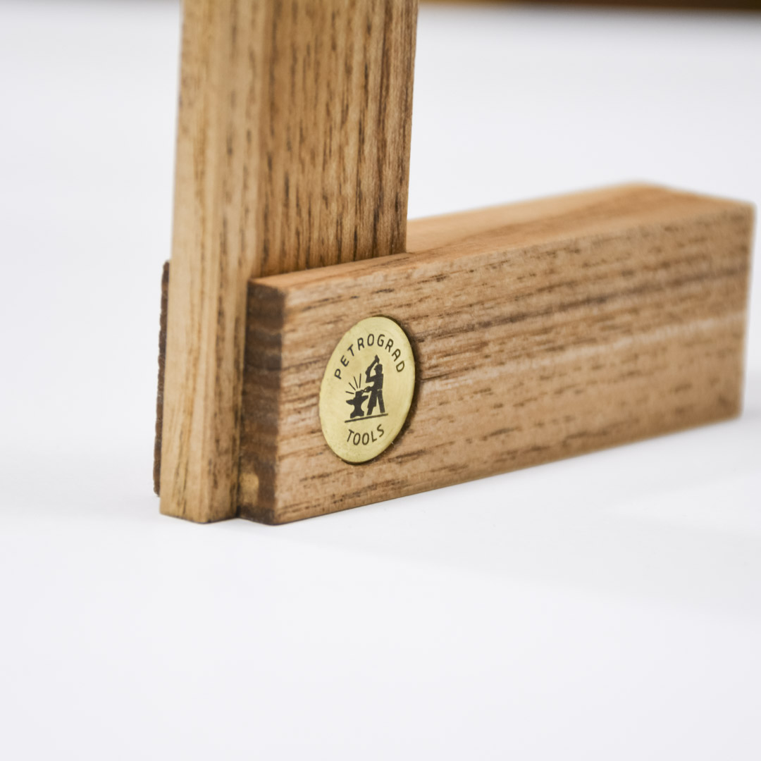 Угольник столярный деревянный, ПЕТРОГРАДЪ, с подошвой, модель 1, 125мм Угольник столярный деревянный, ПЕТРОГРАДЪ, с подошвой, модель 1, 125мм