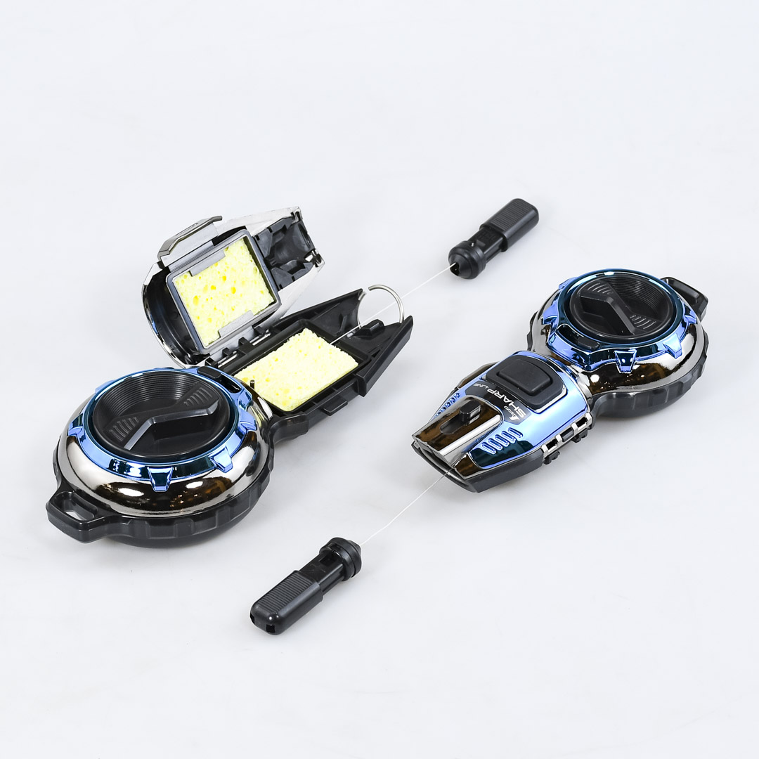 Отбивка чернильная Shinwa, 15м и 20м, автовозврат шнура, голубой металлик Отбивка чернильная Shinwa, 15м и 20м, автовозврат шнура, голубой металлик