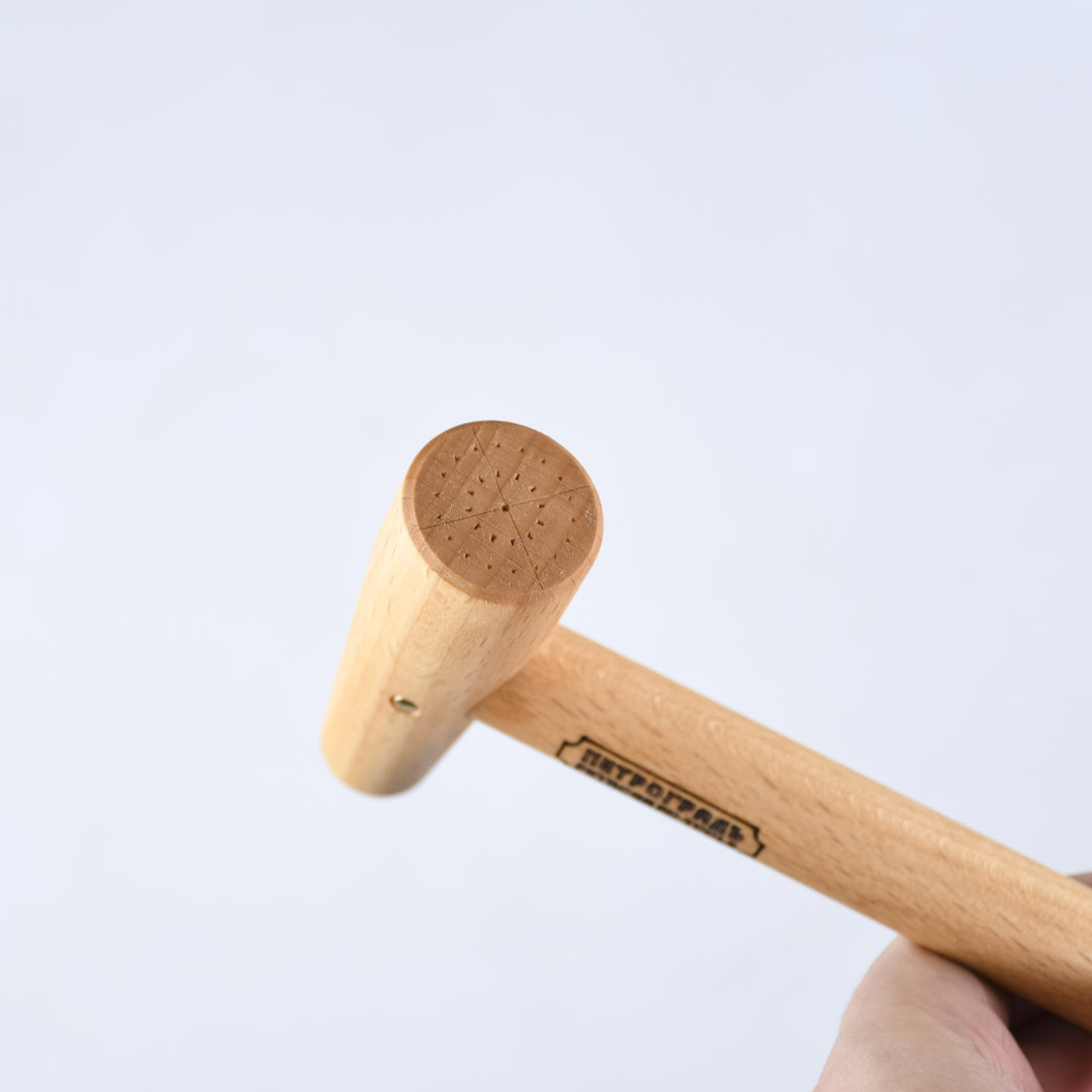 Деревянный молоток, боёк D28/18мм * 82мм, длина 234мм, материал - бук Деревянный молоток, боёк D28/18мм * 82мм, длина 234мм, материал - бук