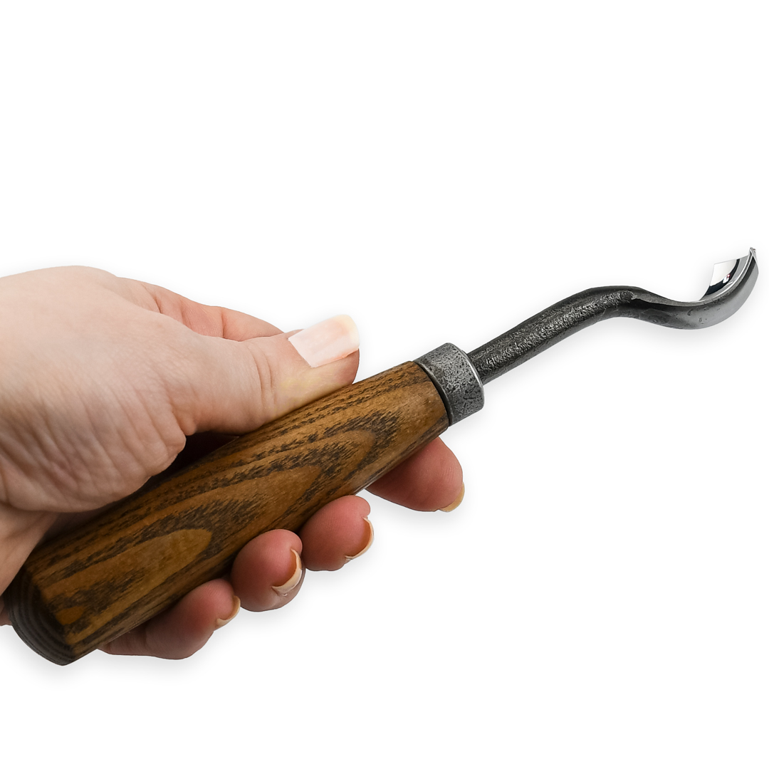 Стамеска ПЕТРОГРАДЪ, серия Вологда, клюкарза короткая, н7, 22мм Стамеска ПЕТРОГРАДЪ, серия Вологда, клюкарза короткая, н7, 22мм