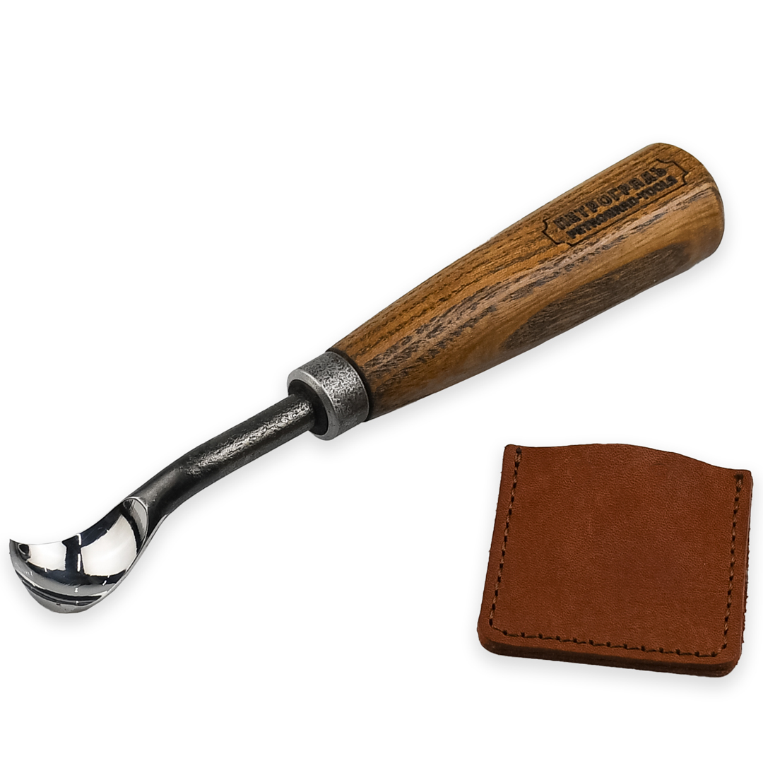 Стамеска ПЕТРОГРАДЪ, серия Вологда, клюкарза короткая, н7, 22мм Стамеска ПЕТРОГРАДЪ, серия Вологда, клюкарза короткая, н7, 22мм