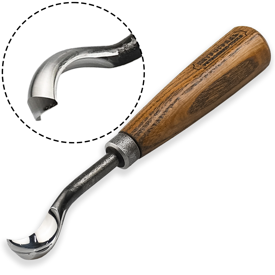 Стамеска ПЕТРОГРАДЪ, серия Вологда, клюкарза короткая, н7, 22мм Стамеска ПЕТРОГРАДЪ, серия Вологда, клюкарза короткая, н7, 22мм