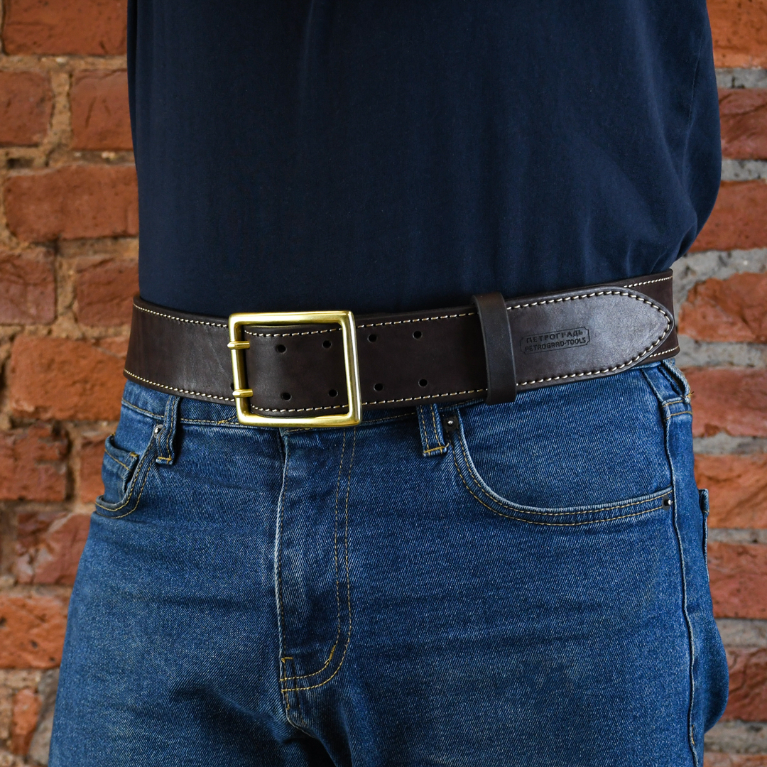 Кожаный ремень ручной работы, ПЕТРОГРАДЪ, модель 4, 50мм*140см Кожаный ремень ручной работы, ПЕТРОГРАДЪ, модель 4, 50мм*140см