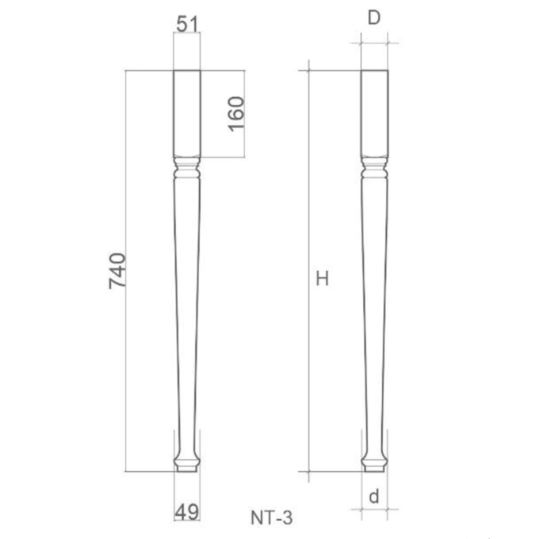    NT-3, H740, D51, d49 , 