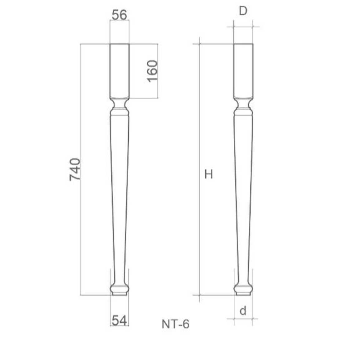    NT-6, H740, D56, d54 , 