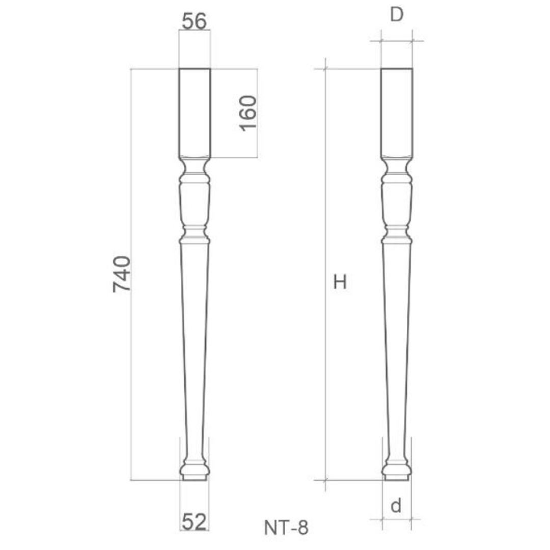    NT-8, H740, D56, d52 , 