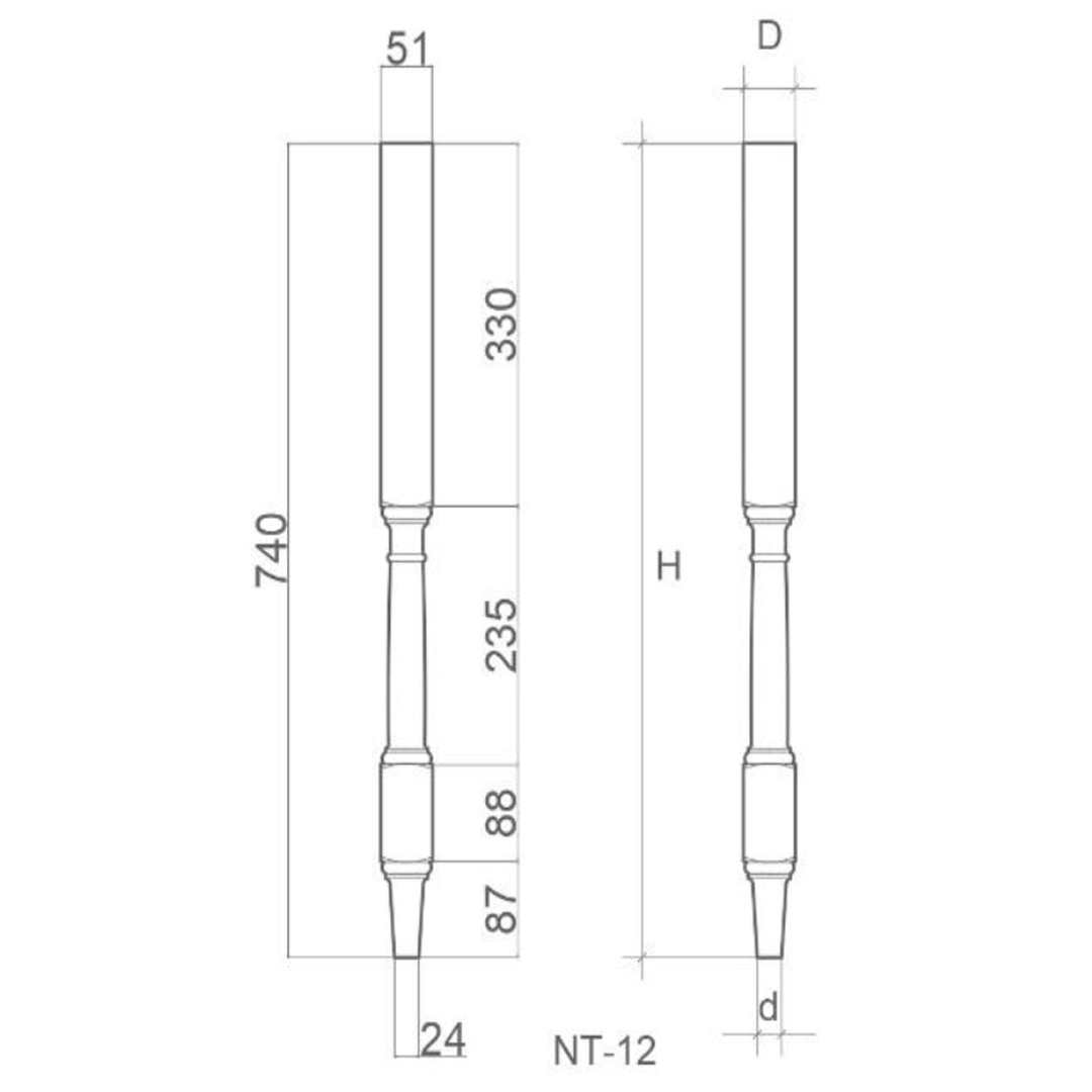   NT-12, H740, D51, d24 , 