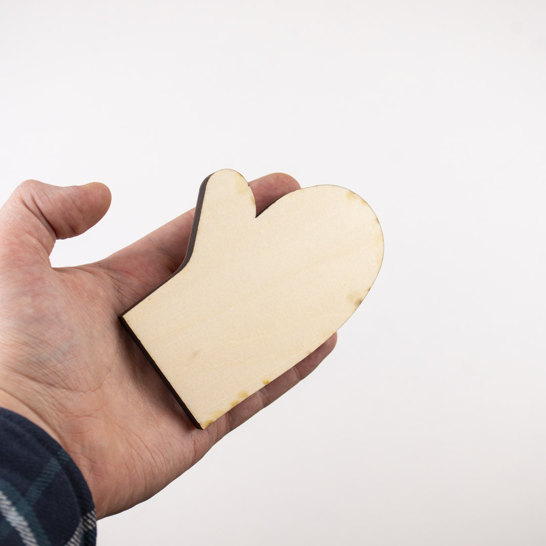 Заготовка для обучения резьбе *Варежка* Заготовка для обучения резьбе *Варежка*