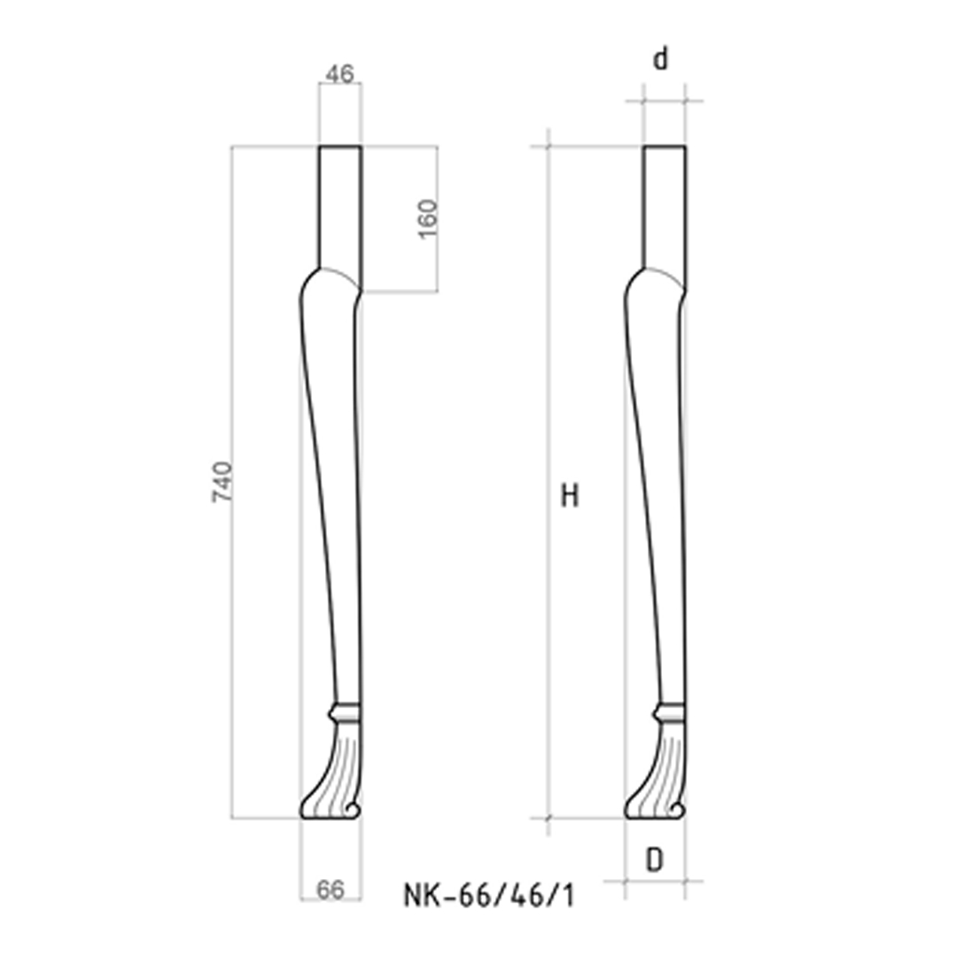 ��������� �����  NT- 66.1, H740, D66, d46 ��, ���