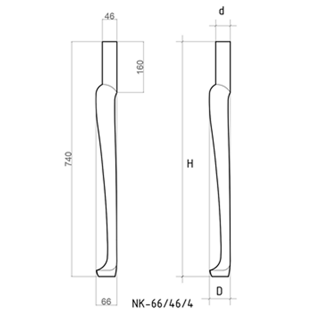 ��������� �����  NT- 66.4, H740, D66, d46 ��, ���
