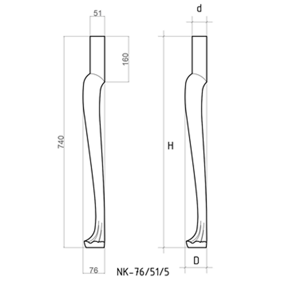 ��������� �����  NK- 76.5, H740, D76, d51 ��, ���