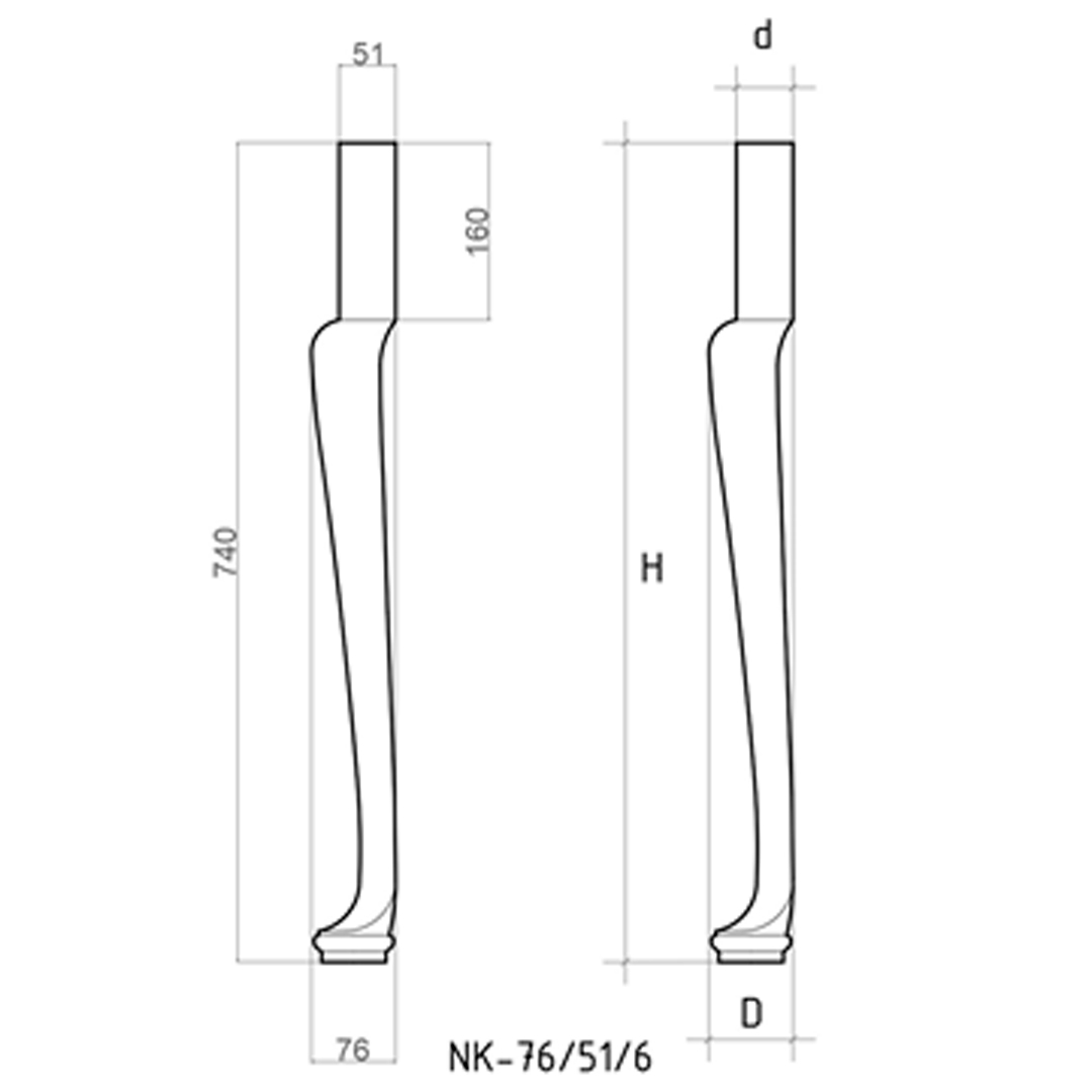 ��������� �����  NK- 76.6, H740, D76, d51 ��, ���