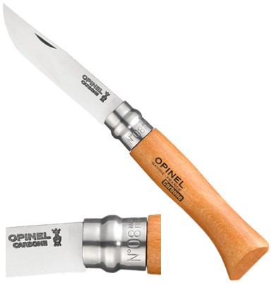  , Opinel  N8, carbone, 190/85