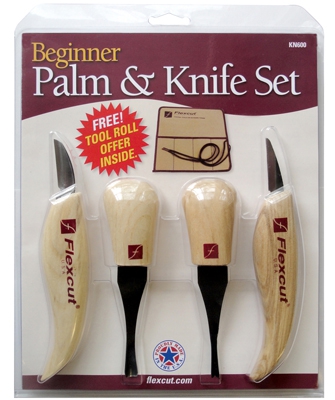   Flexcut Palm & Knife Set, 2  + 2 
