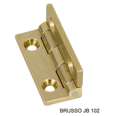 Петля карточная c ограничителем, Brusso, латунь Петля карточная c ограничителем, Brusso, латунь