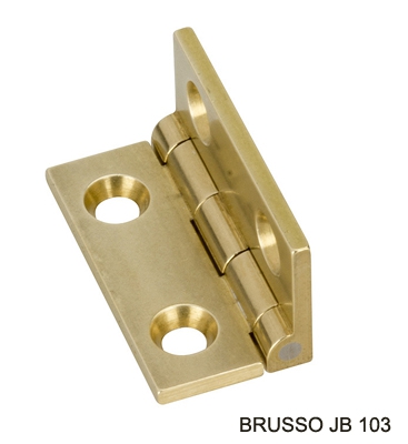 Петля карточная c ограничителем, Brusso, латунь Петля карточная c ограничителем, Brusso, латунь