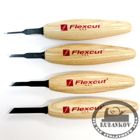 Набор резчицкий Flexcut MT200E, 4 косых ножа Набор резчицкий Flexcut MT200E, 4 косых ножа