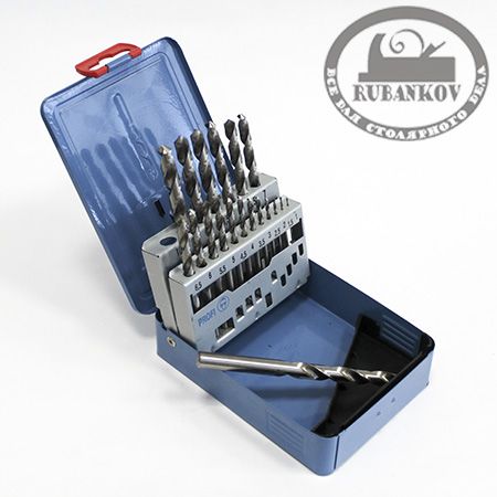 Набор свёрл HSS-G, Ratioline, D от1.0 до 10.0мм, 19штук Набор свёрл HSS-G, Ratioline, D от1.0 до 10.0мм, 19штук