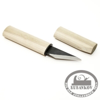 Ножи-косяки Yoshiharu, японские 2сл. прав. и лев. с дерев. ручкой и ножнами