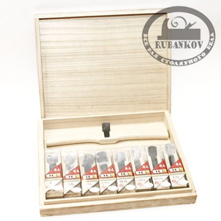 Рубанки яп. белый дуб, 9штук (8 рубанков, 1 стружок), в дер.ящике Рубанки яп. белый дуб, 9штук (8 рубанков, 1 стружок), в дер.ящике