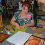 Татьяна Горина за работой, Фестиваль столярного Дела 2014