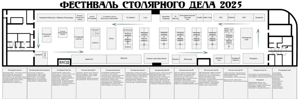 План карта павильона ФСД25