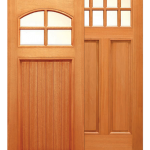 Пример простой двери с филенкой и остеклением