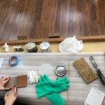 Нанесение масел Rubio и Borma