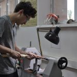 Виктор Пантелеев за работой