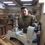 Семен Домаев на курсе токарного мастерства в школе rubankov