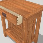 Проект тумбочки в SketchUp