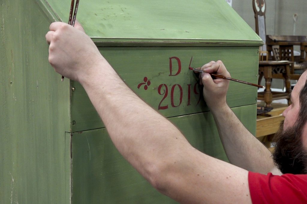 Александр Савин, роспись голландского ящика