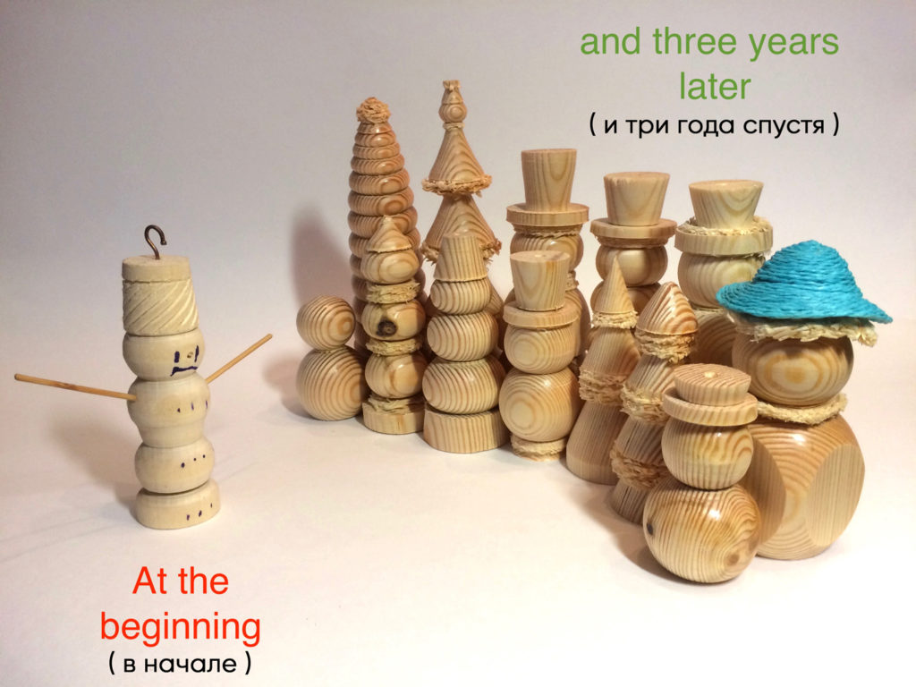 токарные новогодние игрушки