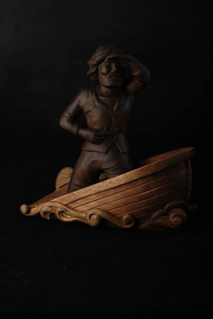 деревянная статуэтка "в лодке", Алексей Новиков