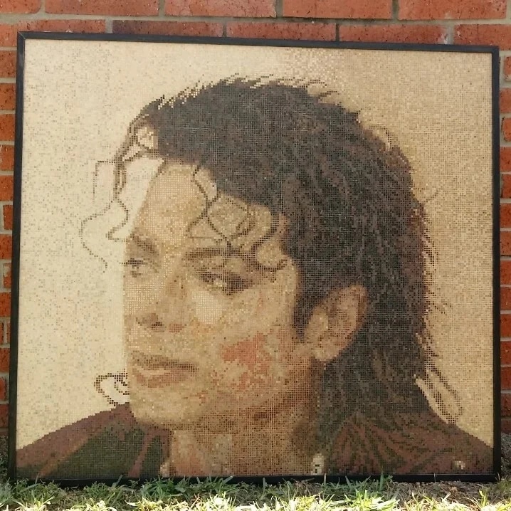 мозаичный портрет Майкла Джексона, автор Алексей Волчков