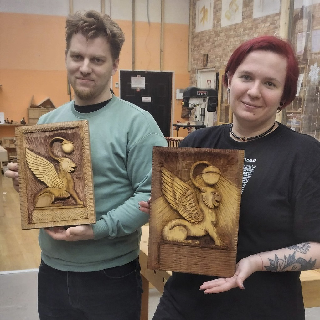 работы с курса Художественная резьба по дереву, 2024